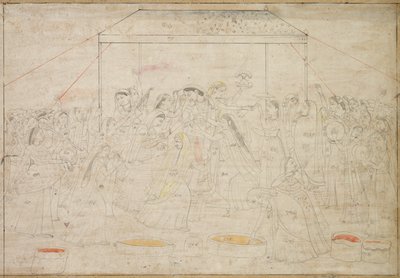 Hindu Tanrısı Krishna, Bahar Şenliği Holi, c. 1790. by Unbekannt