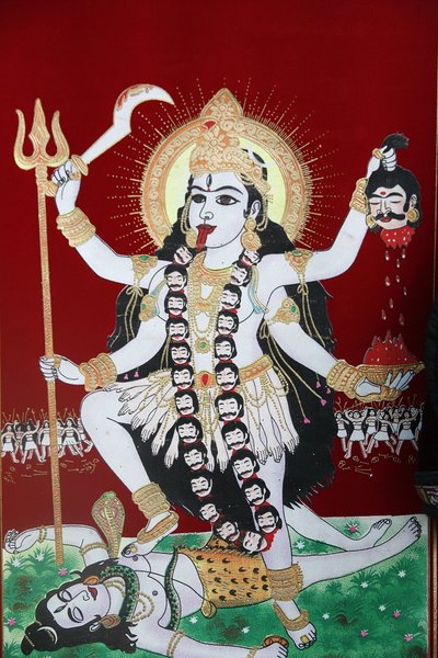 Hindu tanrıçası Kali, Katmandu, Nepal by Unbekannt