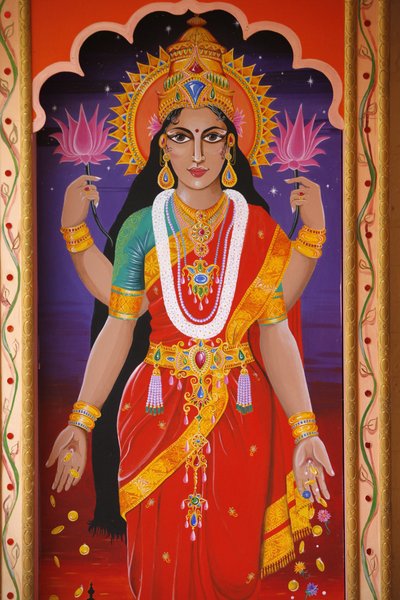 Hindu tanrıçası Laxmi, Londra, Büyük Britanya by Unbekannt