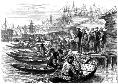 Kayık Kiralamak, Konstantinopolis, 1877 by Unbekannt