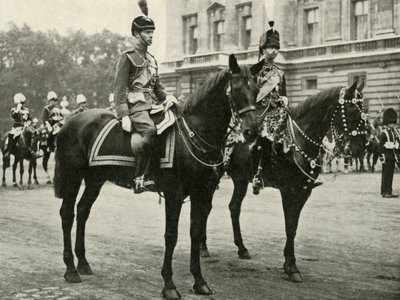 Majesteleri Gloucester Dükü ile birlikte, Trooping the Colour