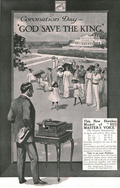 Masters Voice reklamı, 1911. by Unbekannt
