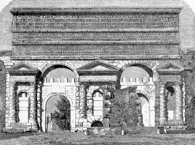 Antik Roma Tarihi. 1872 Porta Maggiore veya Porta Nevia
