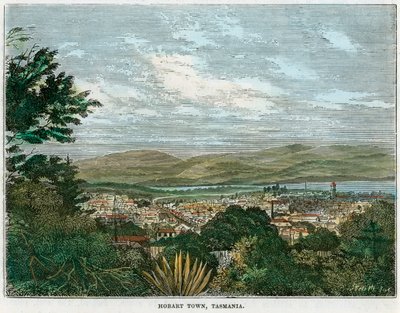 Hobart Kasabası, Tazmanya, Avustralya, c1880 by Unbekannt