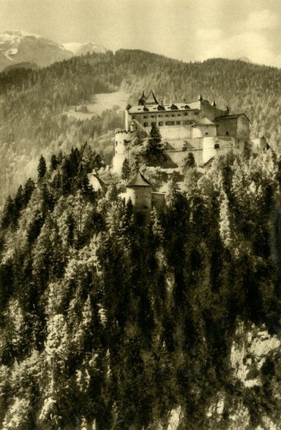 Hohenwerfen Kalesi, Werfen, Avusturya, c1935. by Unbekannt