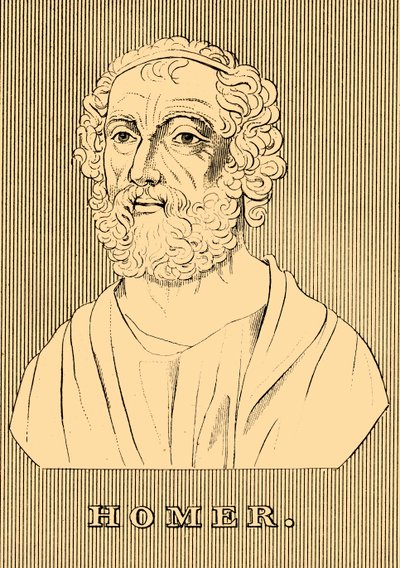Homeros, MÖ 800-701, 1830. by Unbekannt