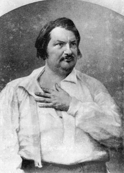 Honore de Balzac, Fransız romancı, c1845-1890 by Unbekannt