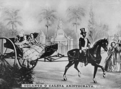 Aristokrasinin atı ve arabası, c1910 by Unbekannt