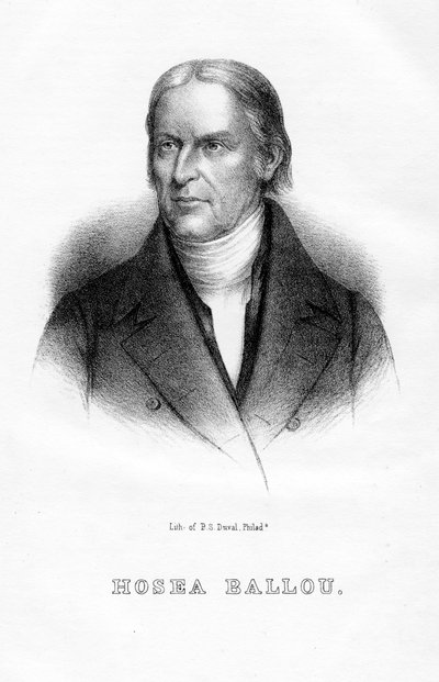 Hosea Ballou, Amerikan Evrenselci din adamı ve teolojik yazar, 1854 by Unbekannt