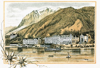 Hotel Scholastic Alang Lake Achensi, 1900 civarında Tirol Avusturya