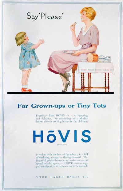 Hovis ekmek reklamı, 1921 by Unbekannt