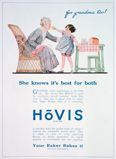 Hovis ekmek reklamı, 1923 by Unbekannt
