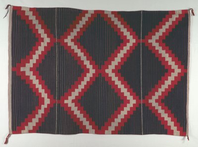 Moki Moqui Çizgili Hubbell Revival tarzı Halı, c. 1890-1910. by Unbekannt