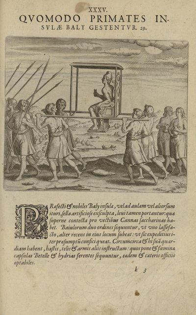 Bilinmeyen yazar tarafından Hindistan Orientalis kitabından alınan ve Excudebat Matthaeus Beckerus tarafından yayınlanan illüstrasyon by Unbekannt