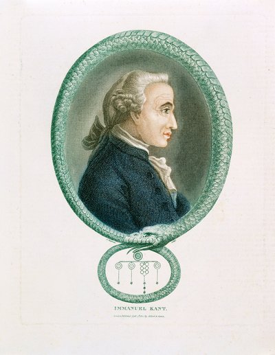 Immanuel Kant, Alman filozof, 1812 by Unbekannt