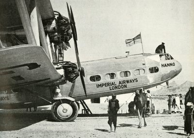 Imperial Airways Handley-Page HP 42 çift kanatlı Hanno, Gwadar, Belucistan, c1931-c1940 1946. by Unbekannt