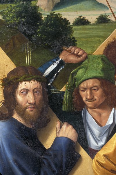 Indre et Loire N* 177 - Chateau de Loches - Çarmıha gerilmenin mihrabından detay - Jean Fouquet Okulu - 1485 - by Unbekannt