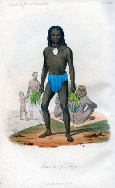 Tikopia sakinleri, 1848 by Unbekannt