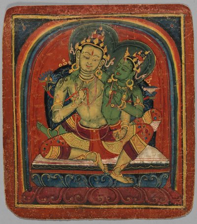 Başlatma Kartı Tsakalis: Manjushri, 15. yüzyılın başları. by Unbekannt