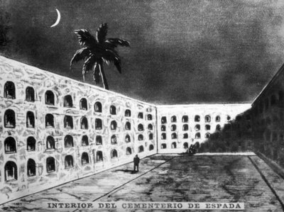 İspanyol mezarlığı içinde, 19. yüzyıl, 1920