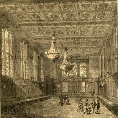 Tüccar Taylors Hall İç, 1897. by Unbekannt