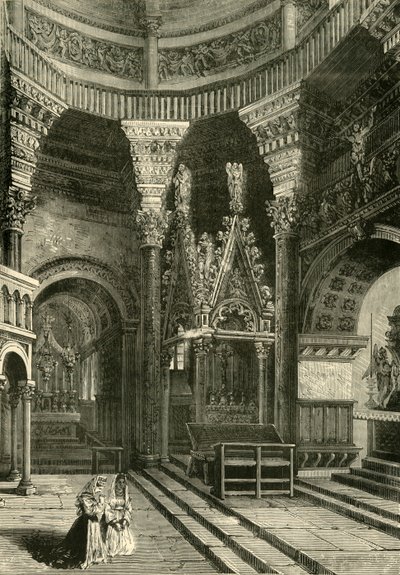 Spalatro Katedrali'nin İçi Eskiden Diocletianus Sarayı Tapınağı, 1890. by Unbekannt