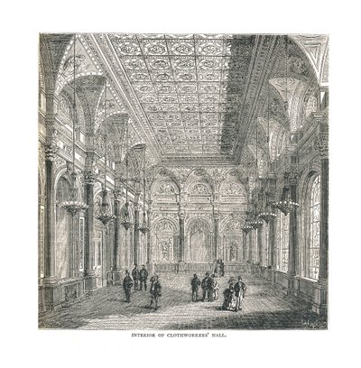 Kumaş İşçileri Salonunun İçi, 1878 by Unbekannt