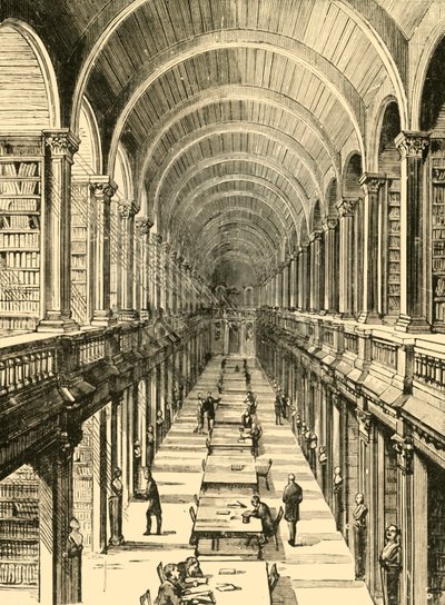 Kütüphanenin İçi, Trinity Koleji, 1898. by Unbekannt