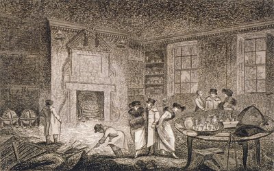 Nathaniel Bentley binasının iç görünümü, Leadenhall Caddesi, Londra Şehri, 1804 by Unbekannt