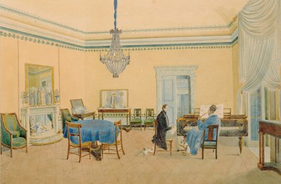 Rakamlarla iç mekan. Müzik Odası, 1830-1839 by Unbekannt