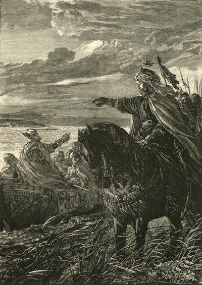 John Zimisces ve Sviatoslaf Arasındaki Röportaj, MS 969, 1890. by Unbekannt