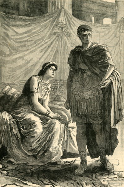 Octavianus ve Kleopatra Arasındaki Röportaj, 1890. by Unbekannt