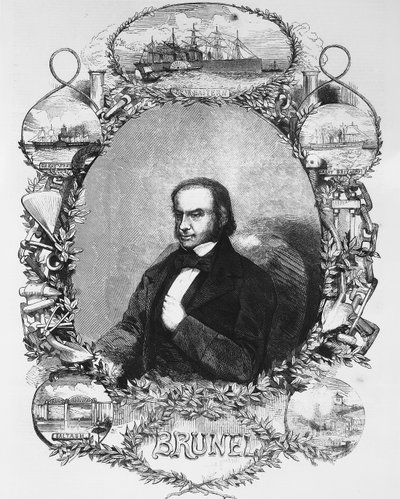 Isambard Kingdom Brunel, inşaat mühendisi, c1850