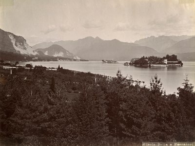 Isola dei Pescatori Balıkçılar Adası, Maggiore Gölü, İtalya, 1890 by Unbekannt