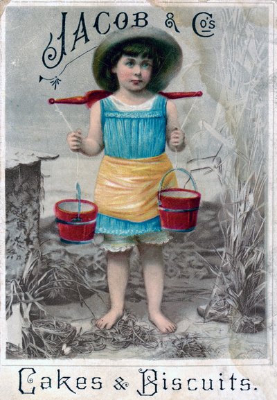 Jacob ve Cos. Cakes & Biscuits, c1900s-c1920s. reklam kartpostal by Unbekannt