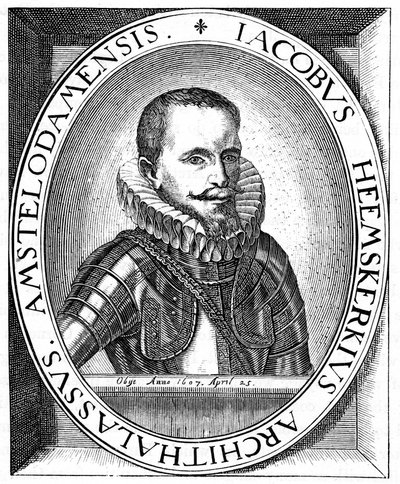 Jacob van Heemskerk, Hollandalı deniz subayı ve kaşif, c1595 by Unbekannt