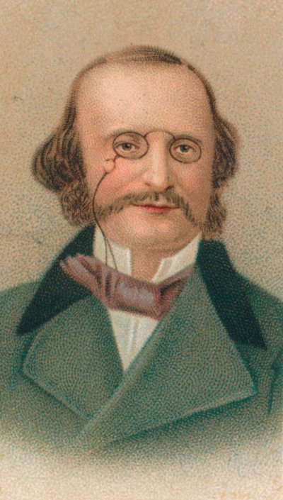 Jacques Offenbach, 1819-1880 Almanya doğumlu Fransız besteci, çellist ve izlenimci, 1911 by Unbekannt
