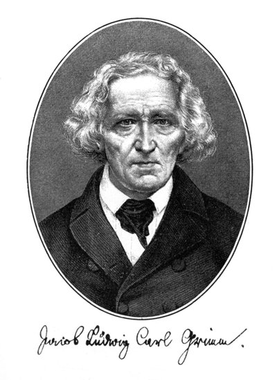 Jakob Ludwig Karl Grimm, Alman yazar, filolog ve mitolog, 1887 by Unbekannt