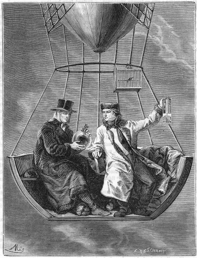Jean Baptiste Biot ve Joseph Louis Gay-Lussac, Fransız bilim adamları, 1804 1870 by Unbekannt