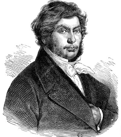 Jean Francois Champollion, Fransız tarihçi, dilbilimci ve Mısırbilimci, 19. yüzyıl by Unbekannt