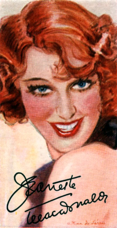 Jeanette MacDonald, 1903-1965, şarkıcı ve oyuncu, 20. yüzyıl by Unbekannt