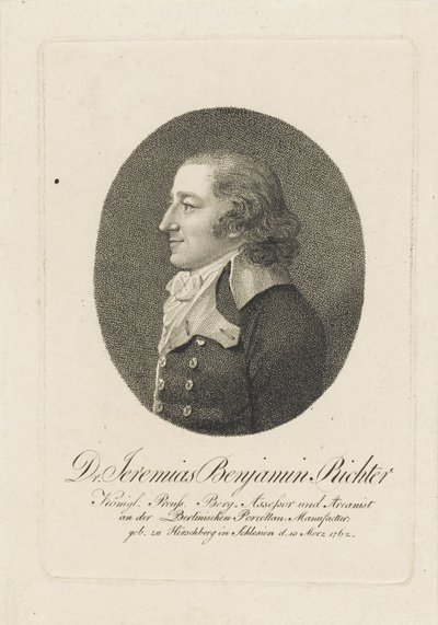 Yeremya Benjamin Richter 1762-1807, c. 1800 by Unbekannt