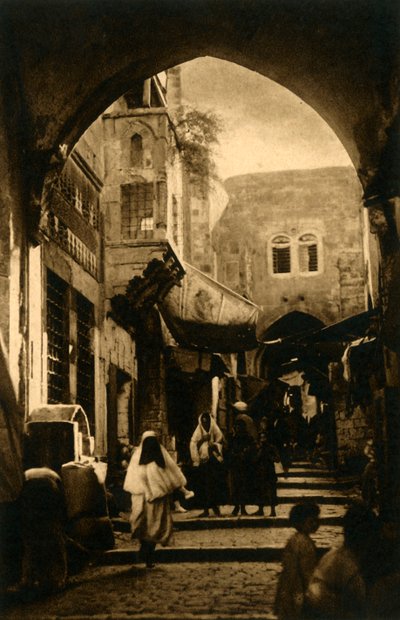 Kudüs - David Caddesi, c1918-c1939. by Unbekannt