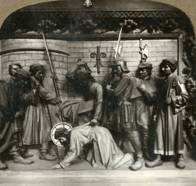 İsa ikinci kez çarmıhın ağırlığı altına düşer, c1920