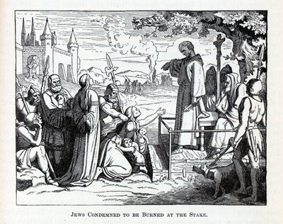 Tehlikede Yakılmaya Mahkûm Edilen Yahudiler, 1882 by Unbekannt