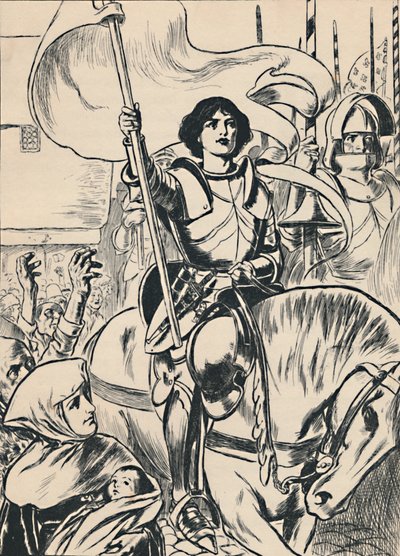 Ordunun başında Joan, c1907 by Unbekannt
