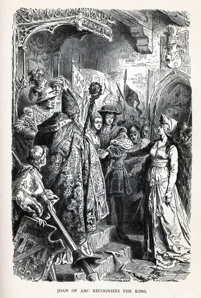 Joan of Arc Kralı Tanıyor, 1882 by Unbekannt