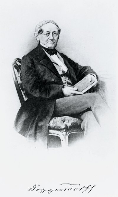 Johann Christian Poggendorf, Alman fizikçi, 19. yüzyılın ortalarında by Unbekannt