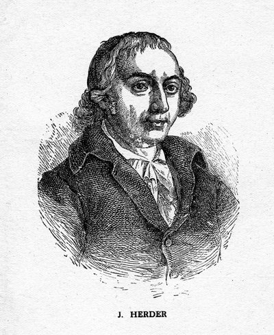 Johann Gottfried von Herder, Alman şair, eleştirmen, ilahiyatçı ve filozof, 19. yüzyıl by Unbekannt
