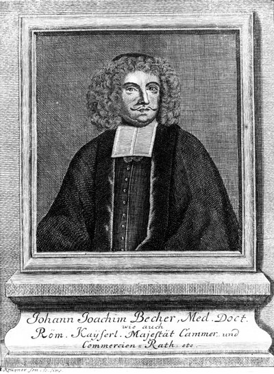 Johann Joachim Becher, Alman doktor ve kimyager, 1670